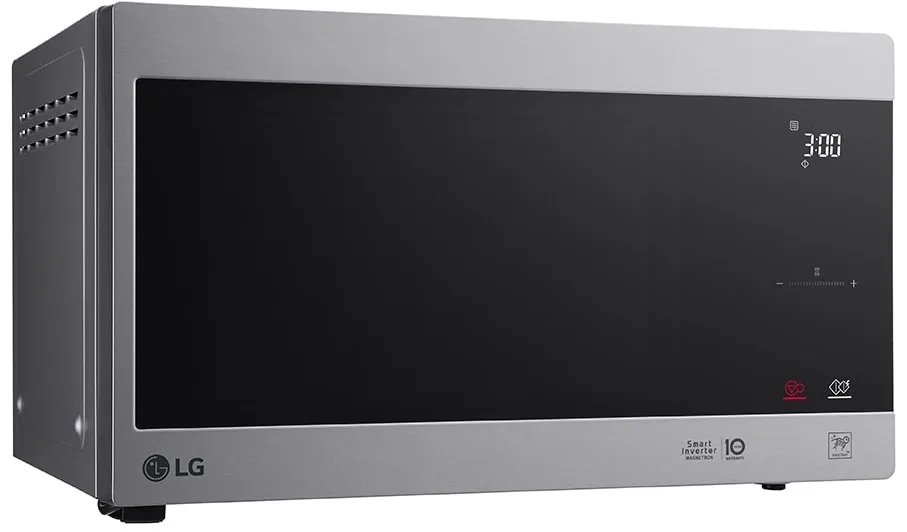 Мікрохвильова піч LG З грилем 25 л Срібляста чорна 1000 Вт