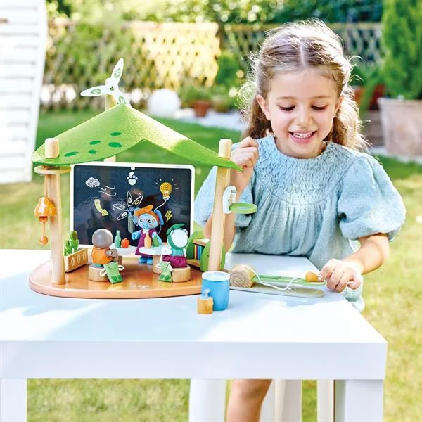 Игровой набор Hape бамбук 36х36 см зеленый