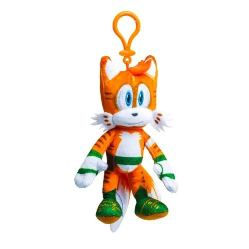 М'яка іграшка Sonic Prime Тейлз на кліпсі 15 см оранжева