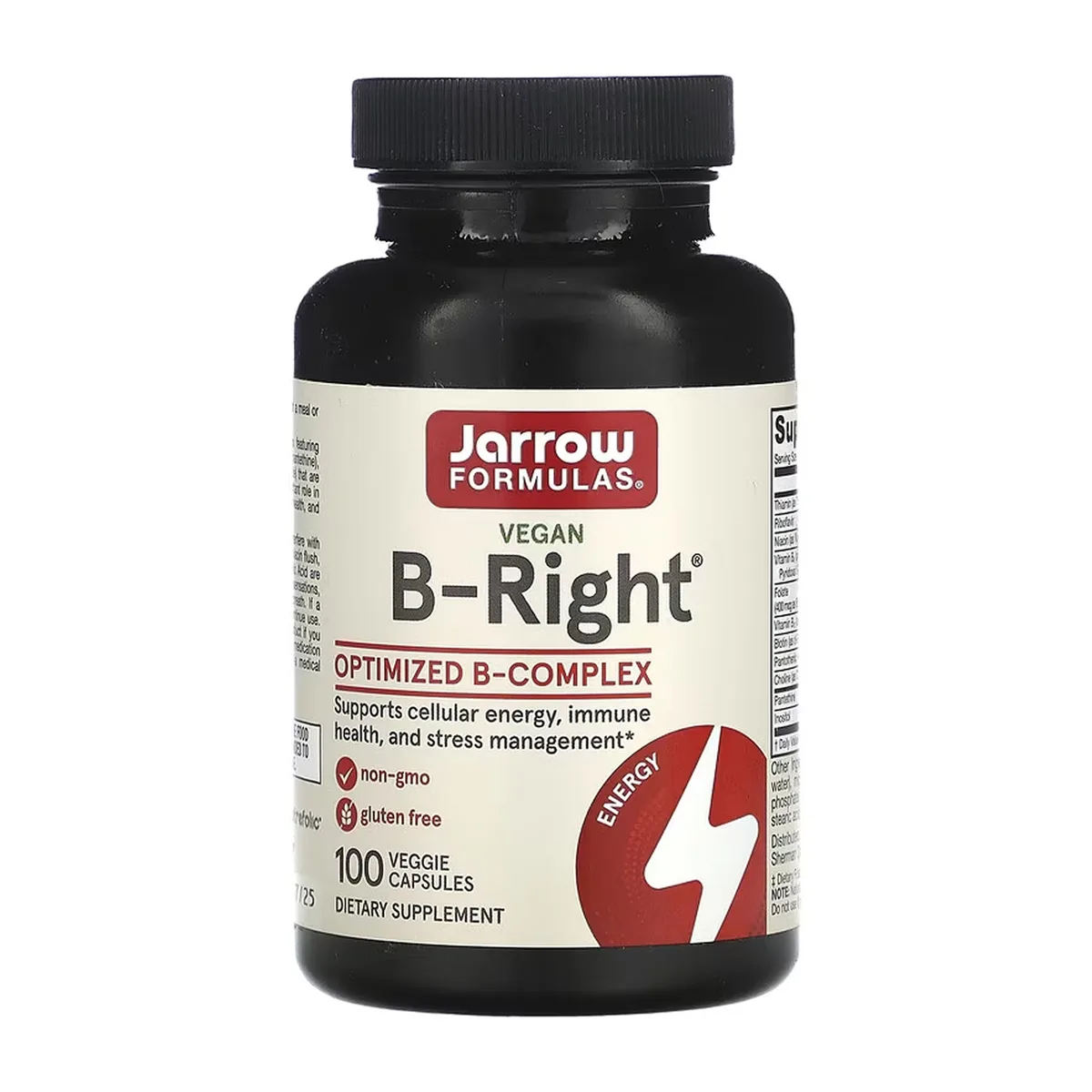 B-Right Complex Jarrow Formulas капсули 100 шт без ГМО без глютену