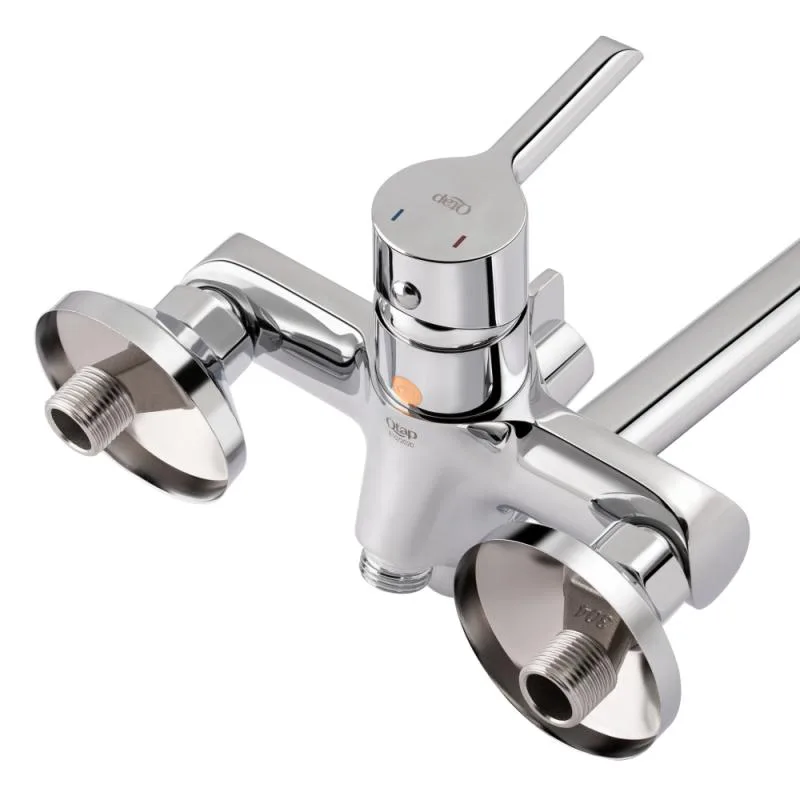 Змішувач для ванни Qtap Grand 005 поворотний хромований латунь 220х390х155 мм