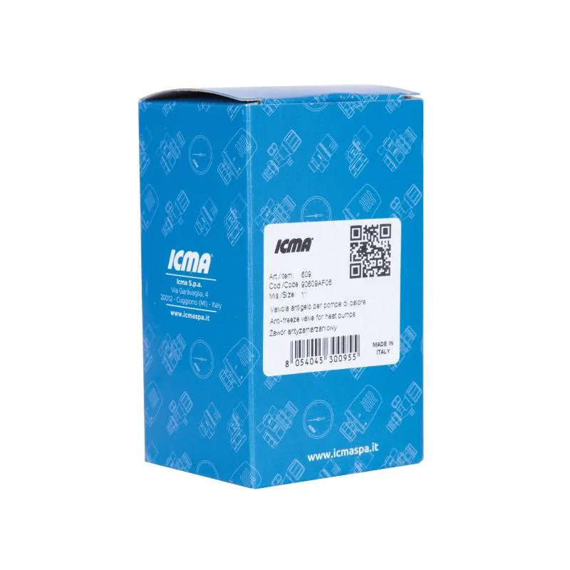 Клапан антифриз 1" Icma No609 латунь никель 0,266 кг