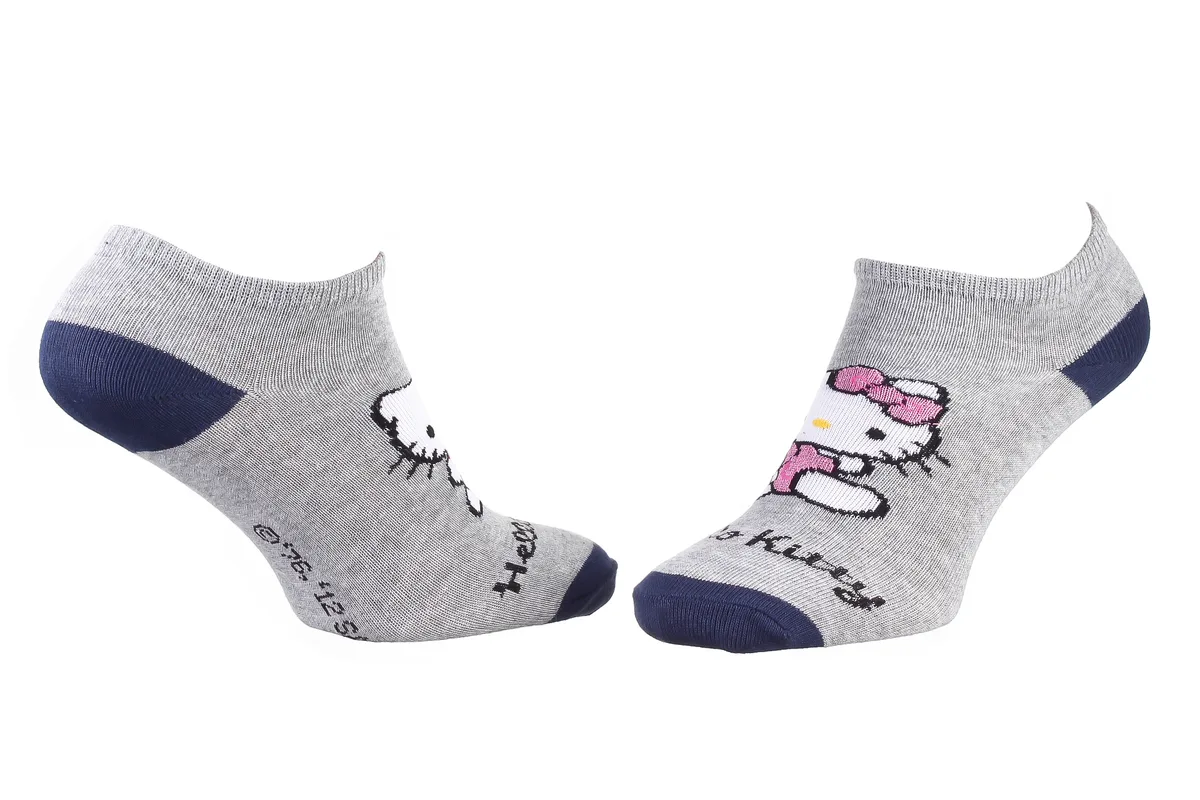 Шкарпетки HELLO KITTY 66% бавовна 35-41 сірі сині