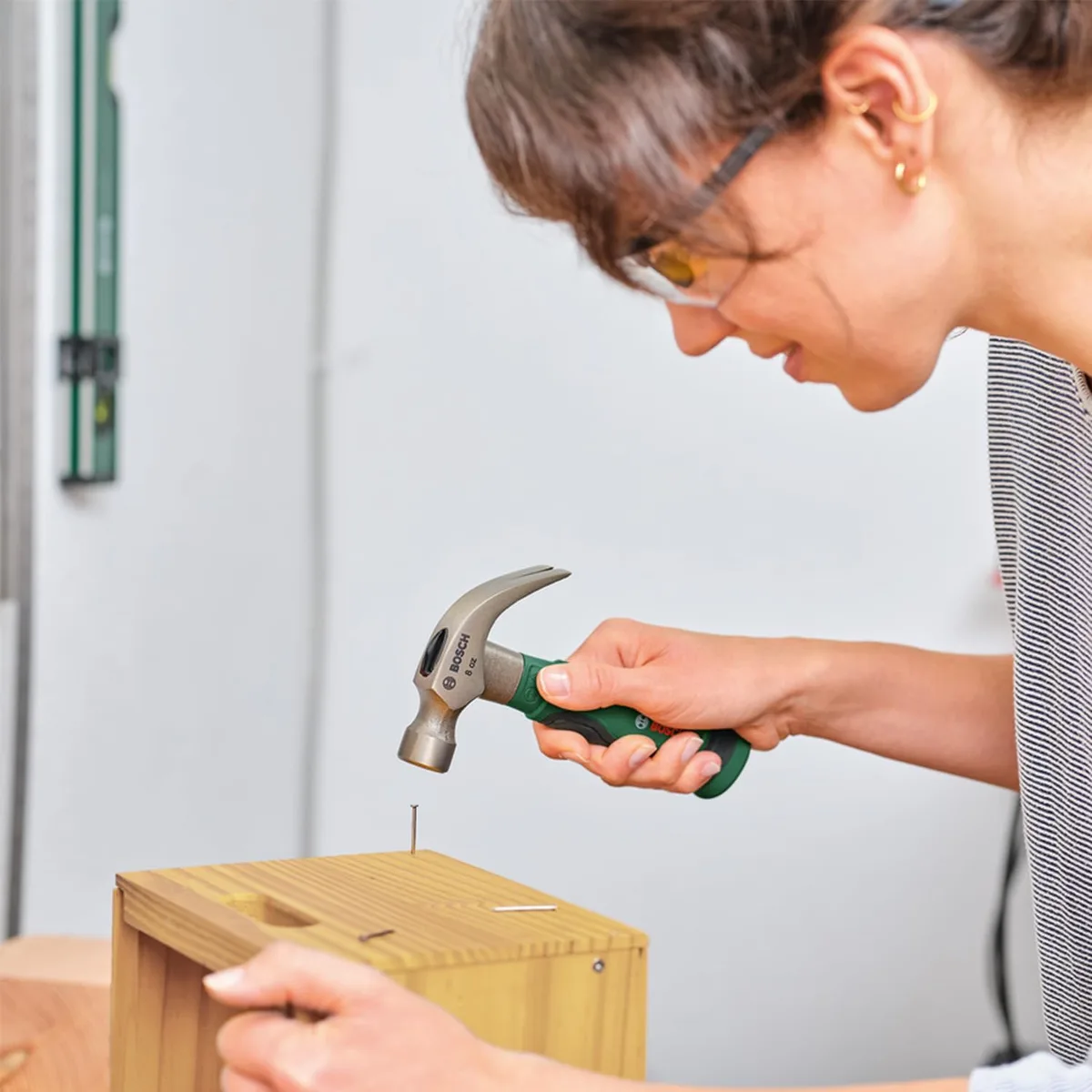 Слесарный молоток Bosch 225 г, 166 см, рукоятка из композитного материала