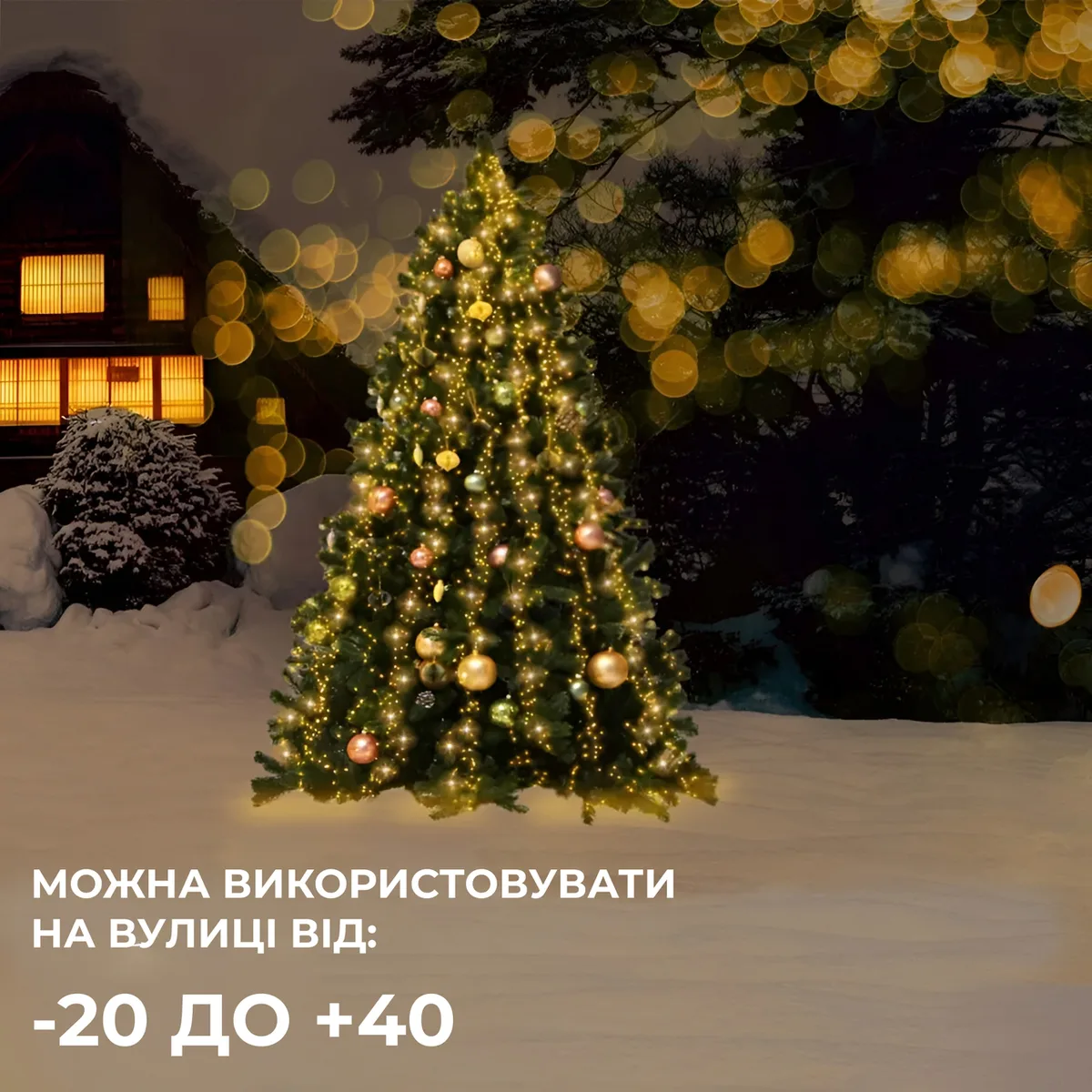 Гірлянда світлодіодна 2 м жовта 200 LED 10 ниток на мідному дроті
