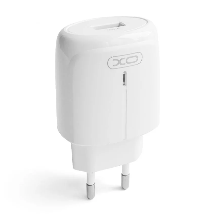 Зарядное устройство XO 18W 1USB Quick Charge с кабелем Type-C белое.