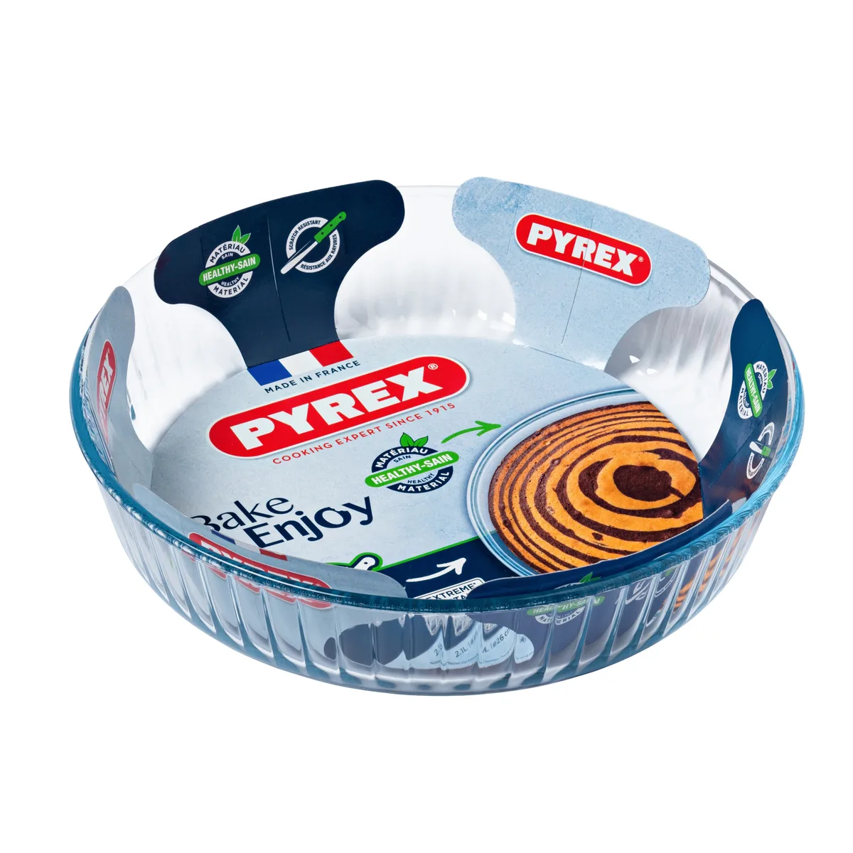 Форма для випічки Pyrex боросилікатне скло 26 см прозора