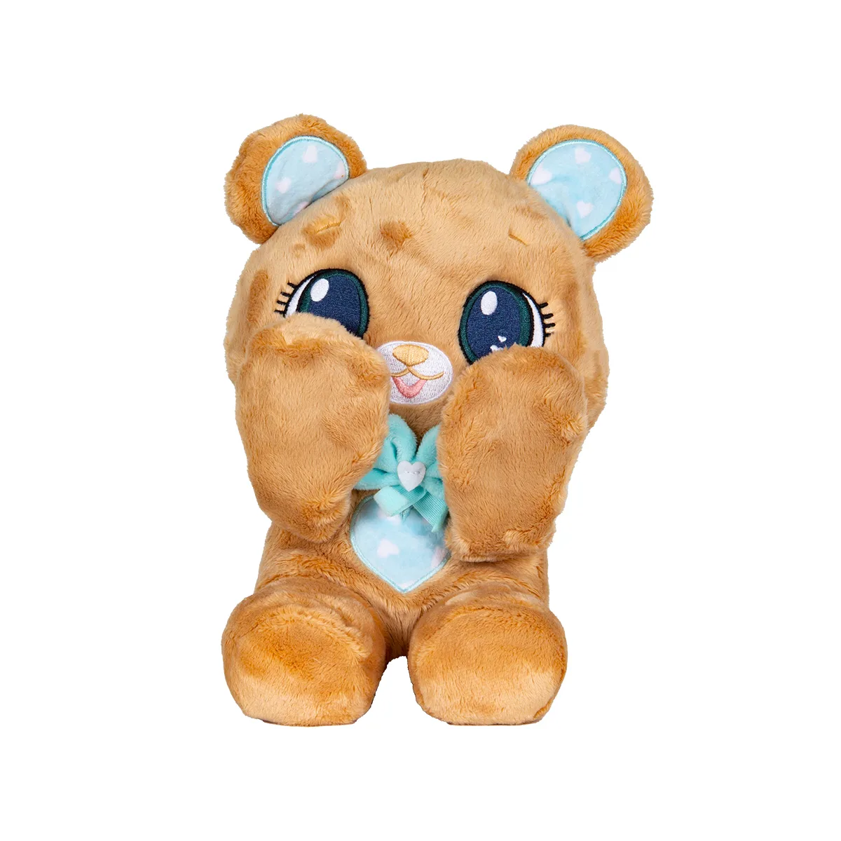 М’яка іграшка Peekapets поліестер 14х12,5х26 см коричневий ведмедик