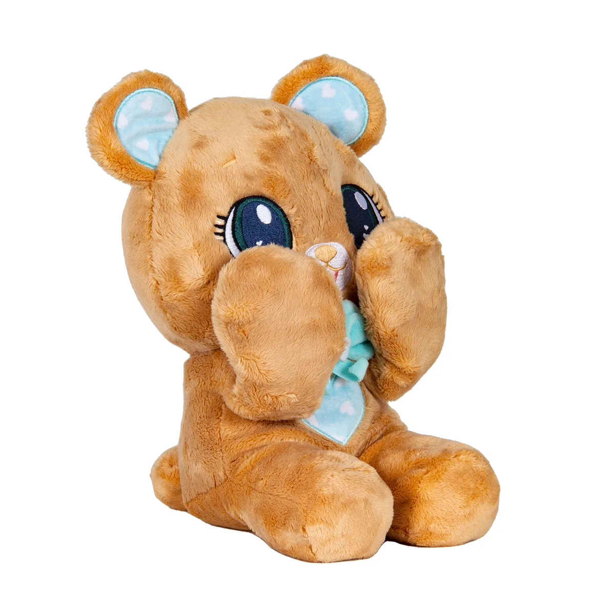 М’яка іграшка Peekapets поліестер 14х12,5х26 см коричневий ведмедик