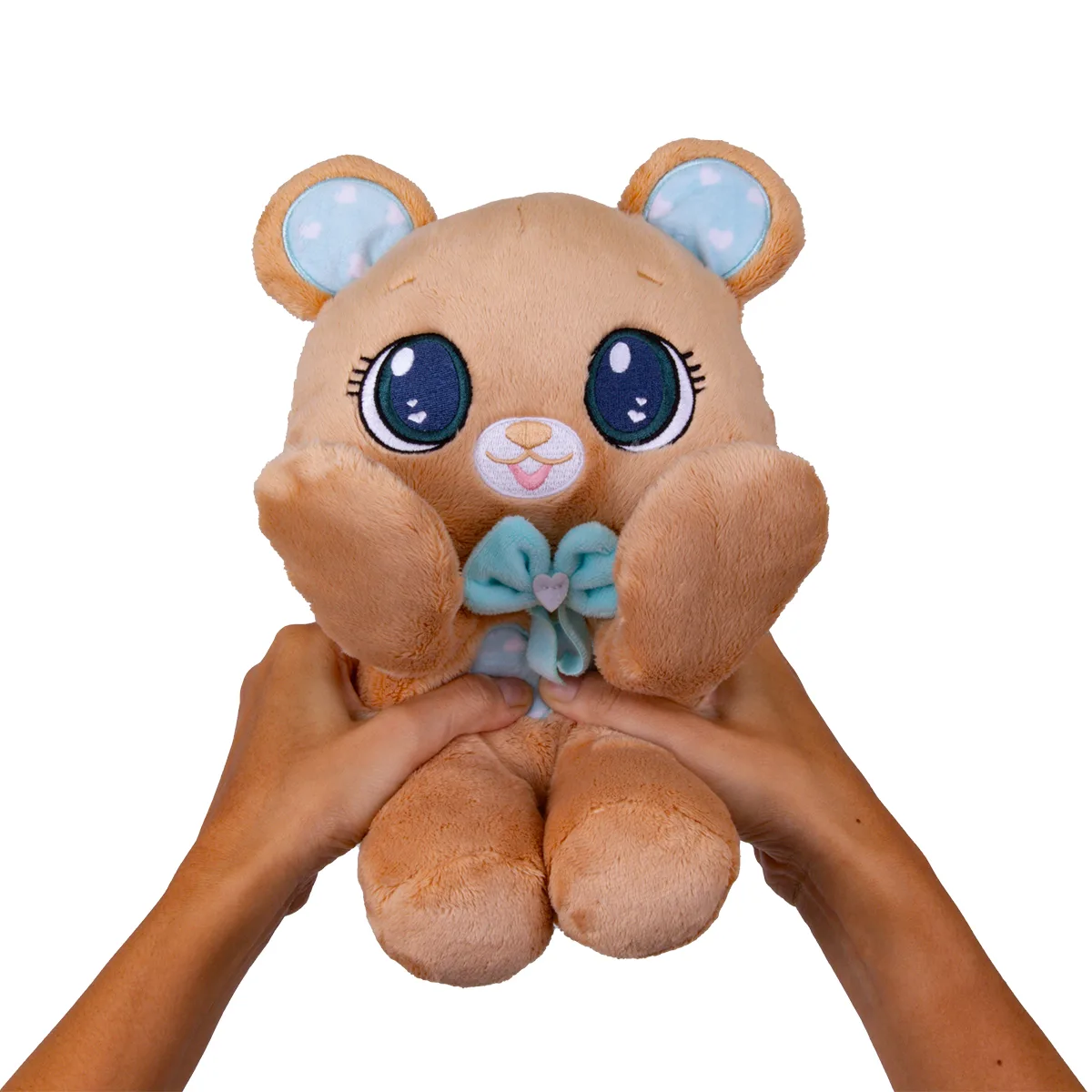 М’яка іграшка Peekapets поліестер 14х12,5х26 см коричневий ведмедик