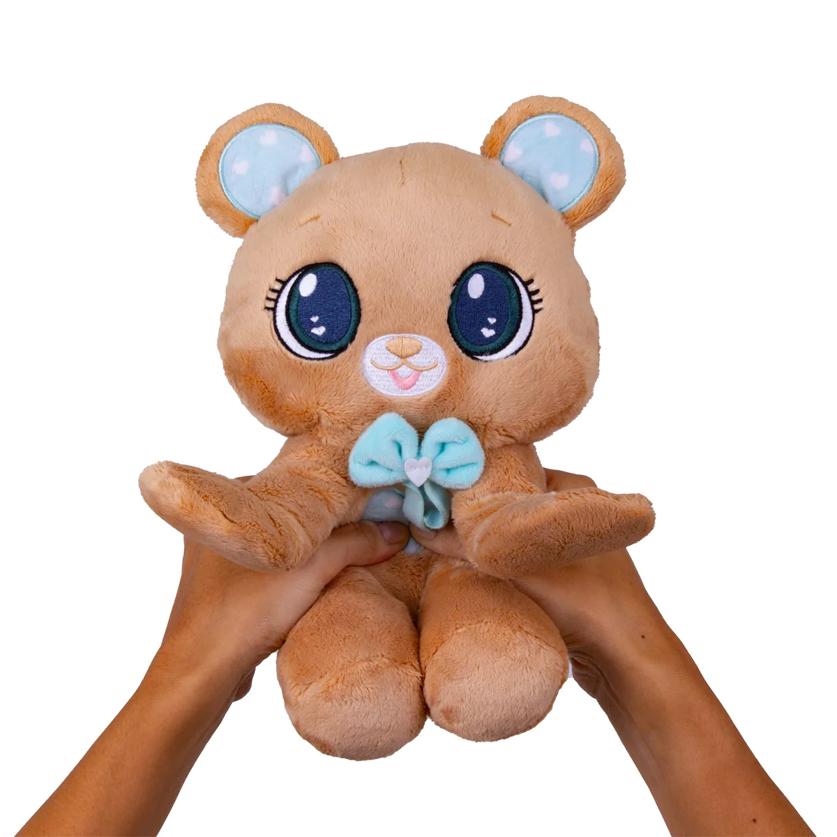 М’яка іграшка Peekapets поліестер 14х12,5х26 см коричневий ведмедик