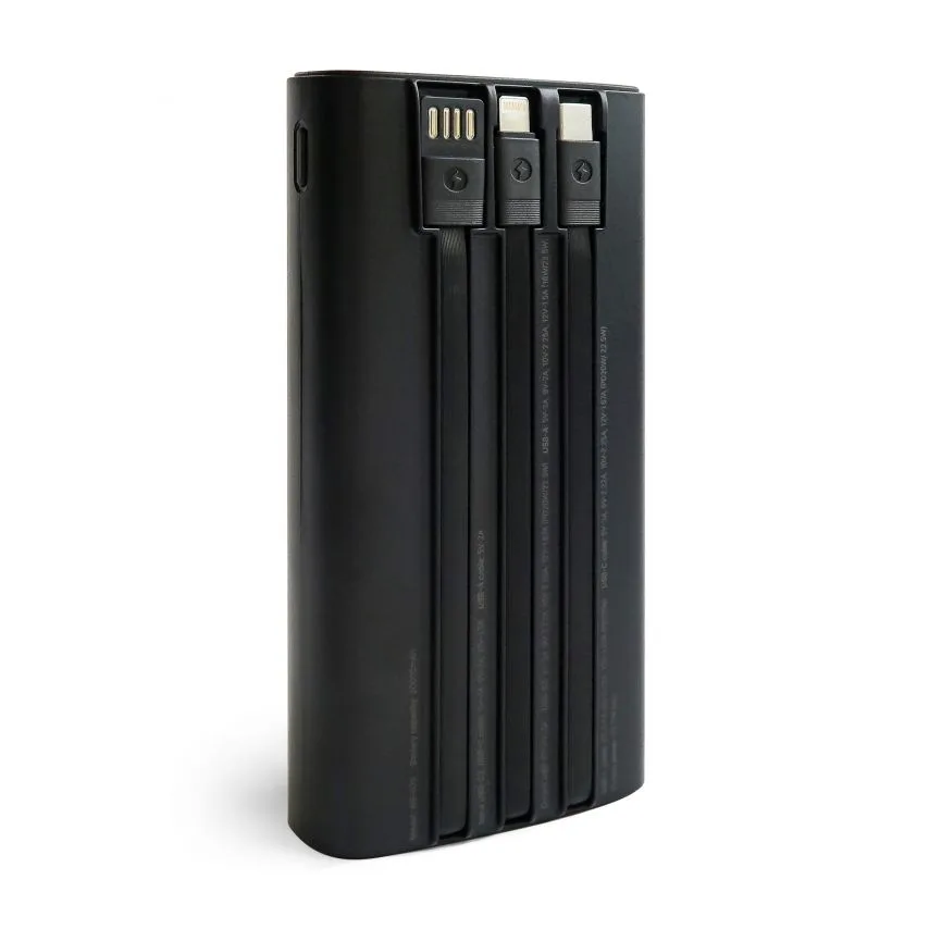 Power Bank WALKER Li-polymer 20000mAh 141х68х31 мм Чорний