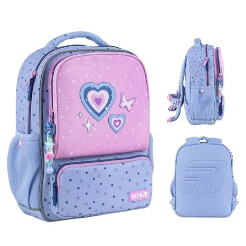 Рюкзак Kite Kids Lovely для дівчаток з ущільненою спинкою та кишенями рюкзак для школи