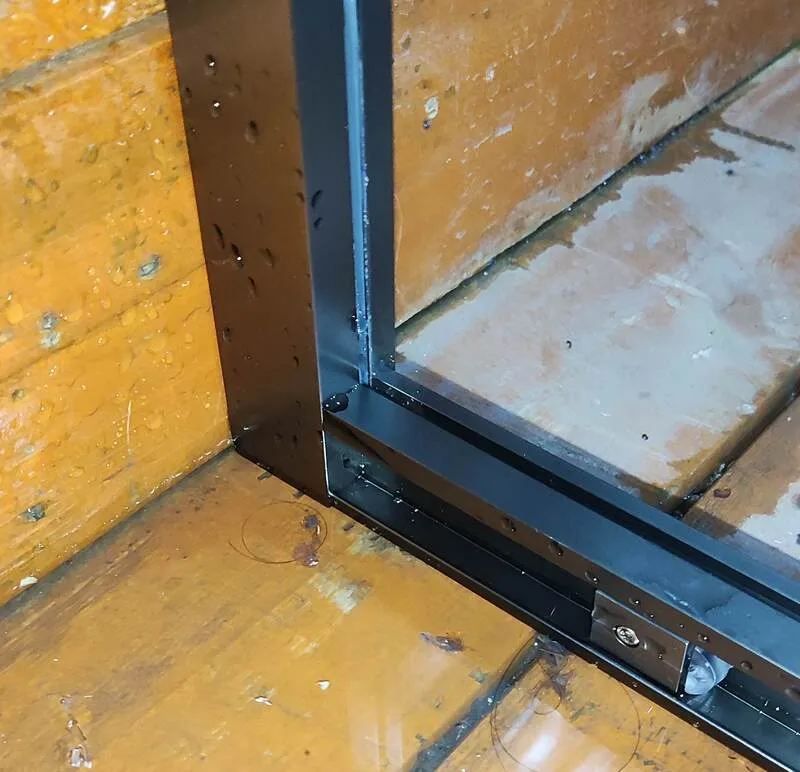 Душова кабіна Koer 90x90 см без піддону гартоване скло 6 мм прозоре графіт