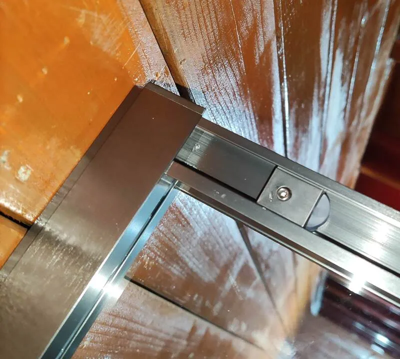 Душова кабіна Koer 90x90 см без піддону гартоване скло 6 мм прозоре графіт