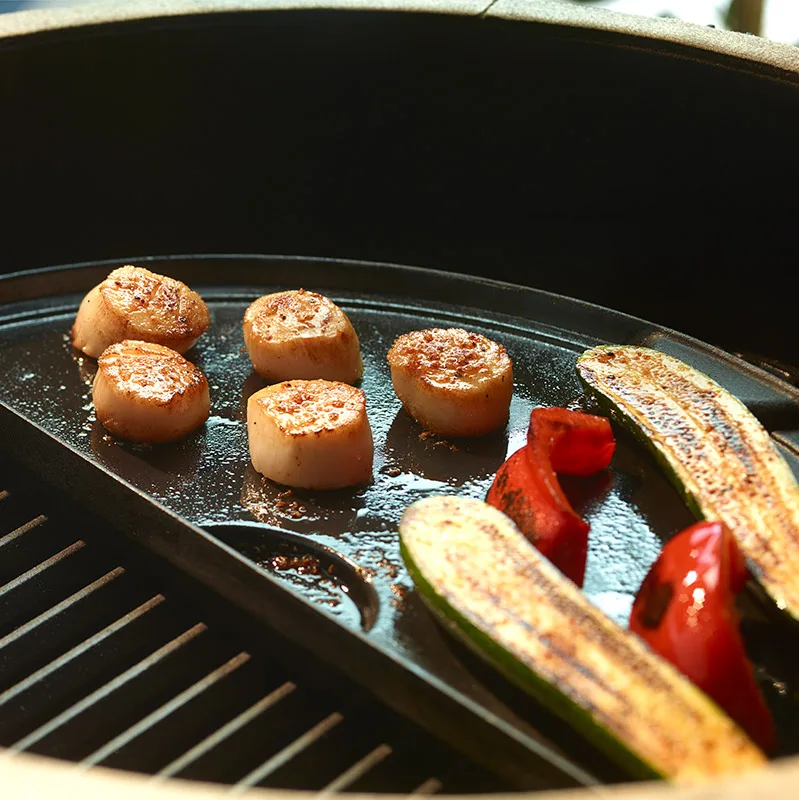 Чугунная решетка для гриля Big Green Egg L 61х30 см темно-коричневая