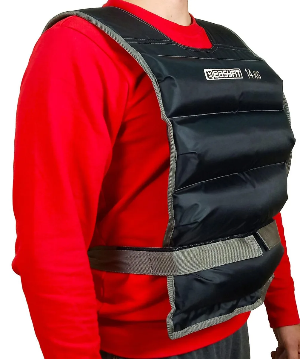Жилет утяжелительный EasyFit Oxford 14 кг Черный