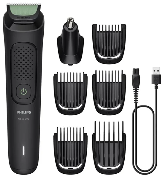 Тример універсальний Philips 7 в 1 для бороди волосся носа вух чорний