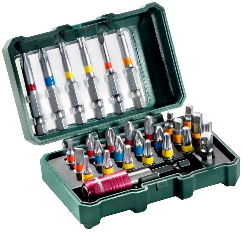 Біти Metabo S2 29 шт 1/4" магнітний бітотримач кейс