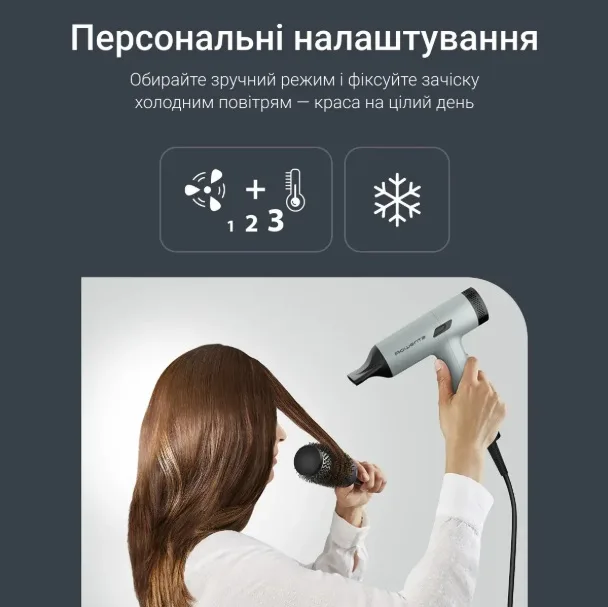 Фен Rowenta 1600 Вт 3 скорости Черный Зеленый