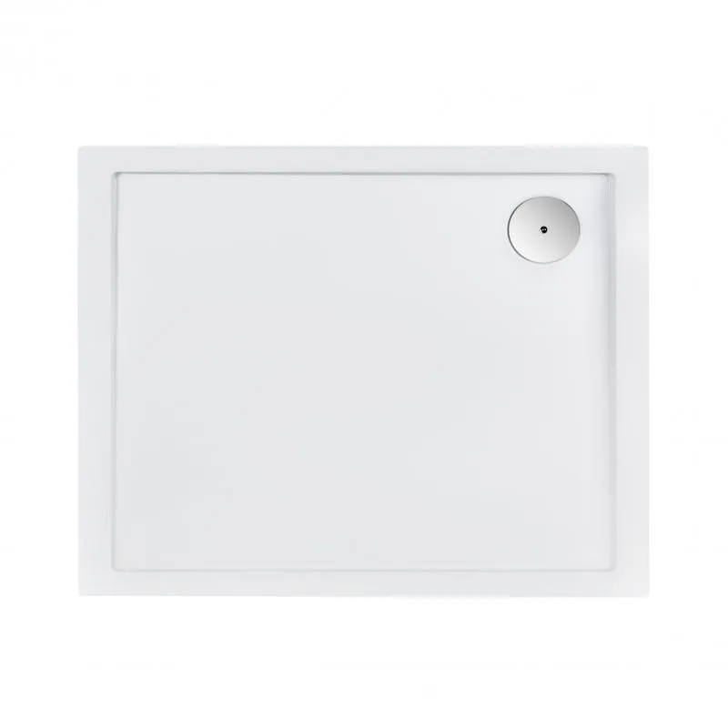 Душевой поддон Qtap Tern 301812C 100x80 см акриловый белый с регулируемыми ножками