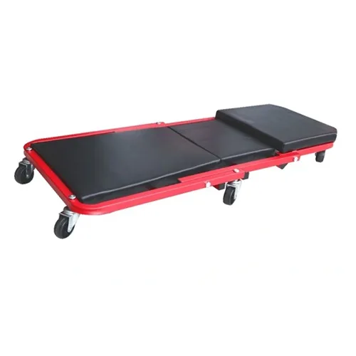 Лежак автослюсаря 2в1 TORIN ПВХ 910x410x120 мм Чорний