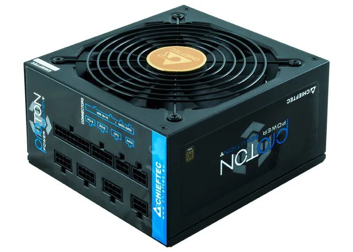 Блок живлення CHIEFTEC Proton  (850W), >85%, 80+ Bronze, 140мм, 1xMB 24pin(20+4), 1xCPU 8pin(4+4), 1xCPU 8pin, 3xMolex, 9xSATA, 6xPCIe 8pin(6+2), Fully Modular