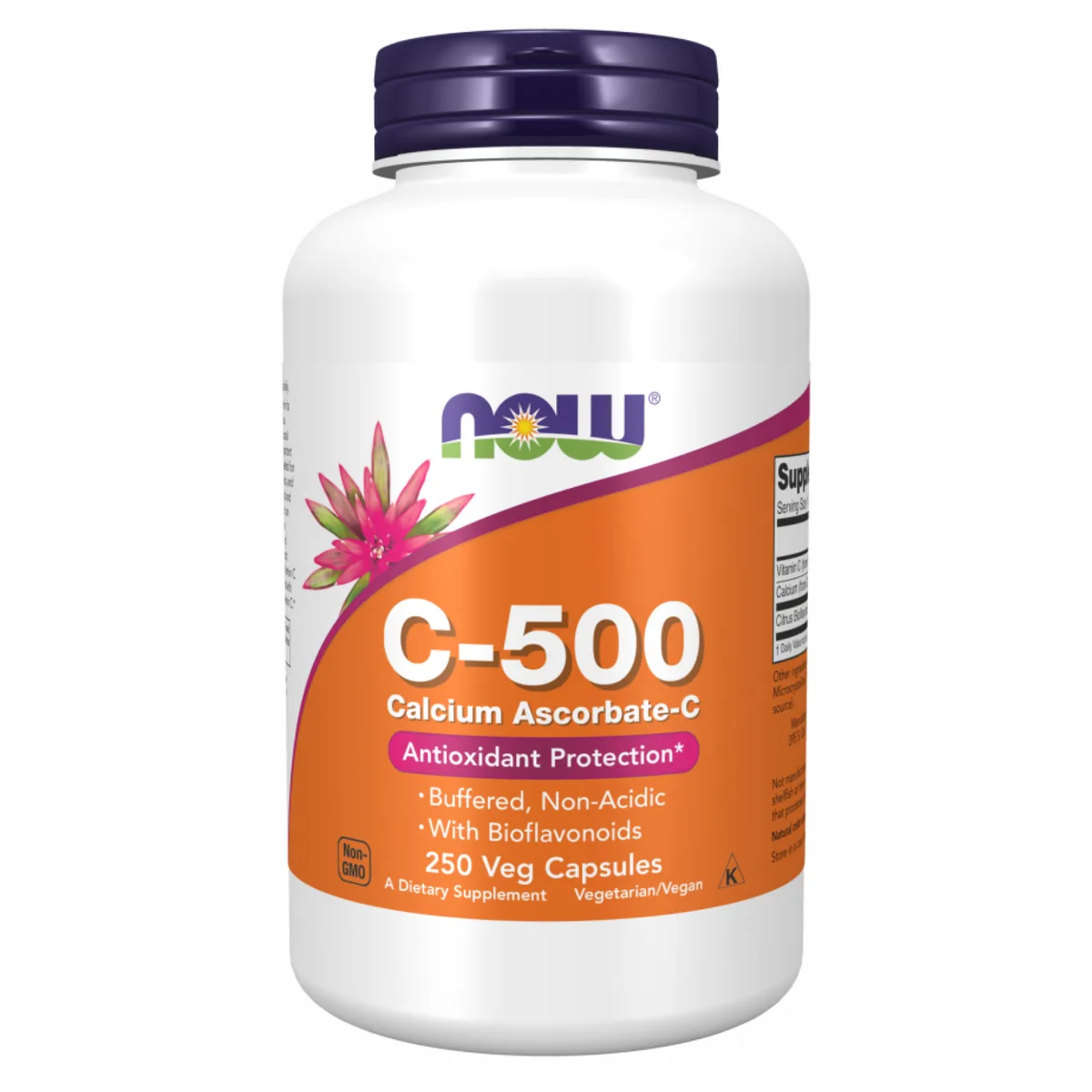Now Foods C-500 Аскорбат 250 капсул Вітамін C Аскорбат для імунної системи