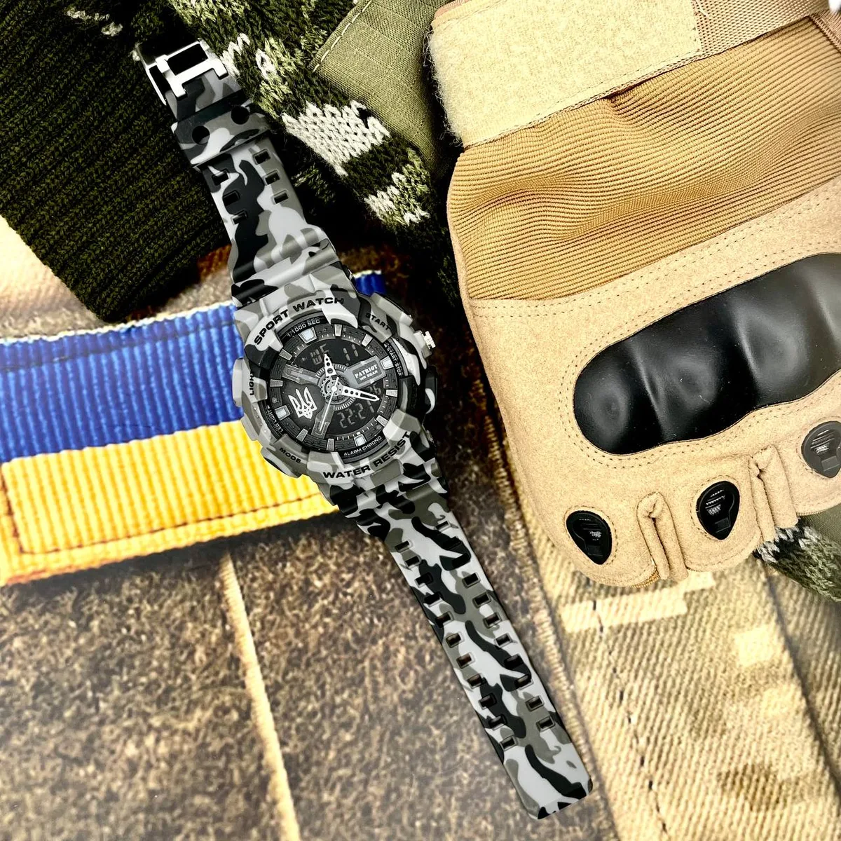 Годинники Patriot полімер Camo Grey 27,5 см 22 мм