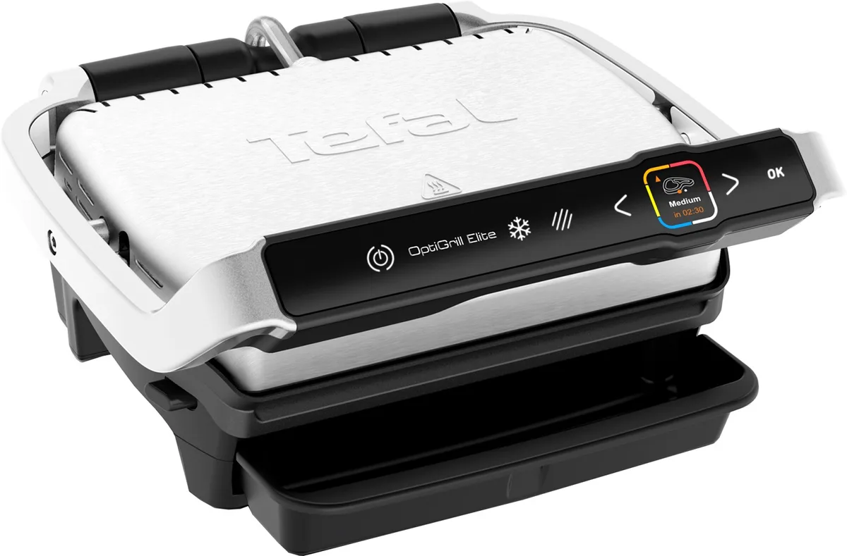Электрогриль Tefal Нержавеющая сталь 300х200 мм Серебристый