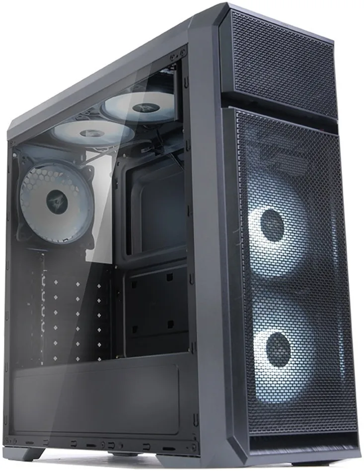 Корпус Zalman Mid Tower чорний акрил 3 вентилятори 120мм LED 1xUSB3.0 2xUSB2.0