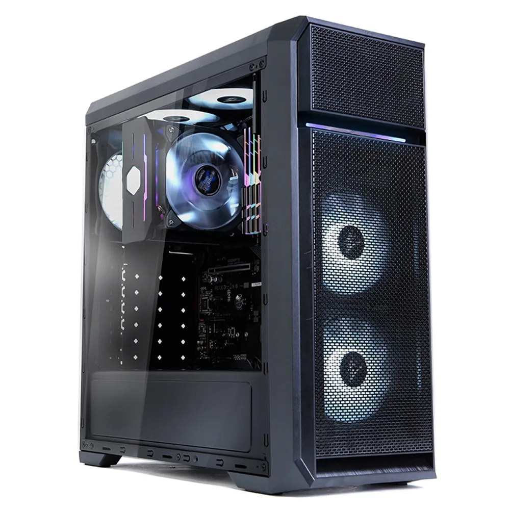 Корпус Zalman Mid Tower чорний акрил 3 вентилятори 120мм LED 1xUSB3.0 2xUSB2.0