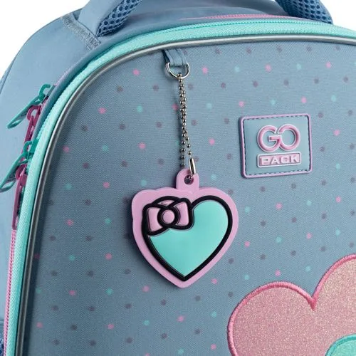 Рюкзак GoPack Education напівкаркасний Girl Power для дівчаток з ортопедичною спинкою та кишенями.