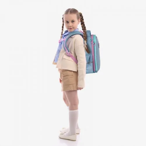 Рюкзак GoPack Education напівкаркасний Girl Power для дівчаток з ортопедичною спинкою та кишенями.