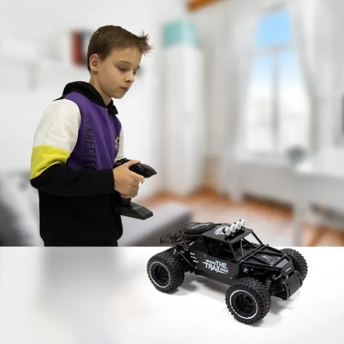 Радіокерована машинка Off-road Crawler Sulong Toys чорна 1:14 для дітей від 8 років позашляховик на пульті керування