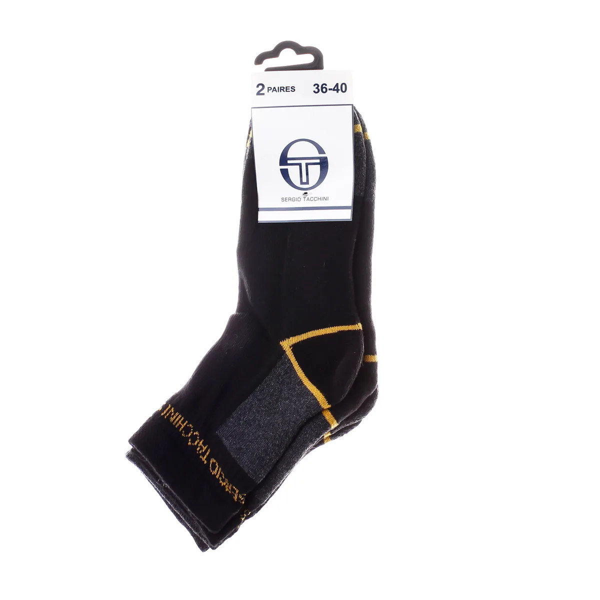 Шкарпетки Sergio Tacchini бавовна 36-40 чорний 3 пари