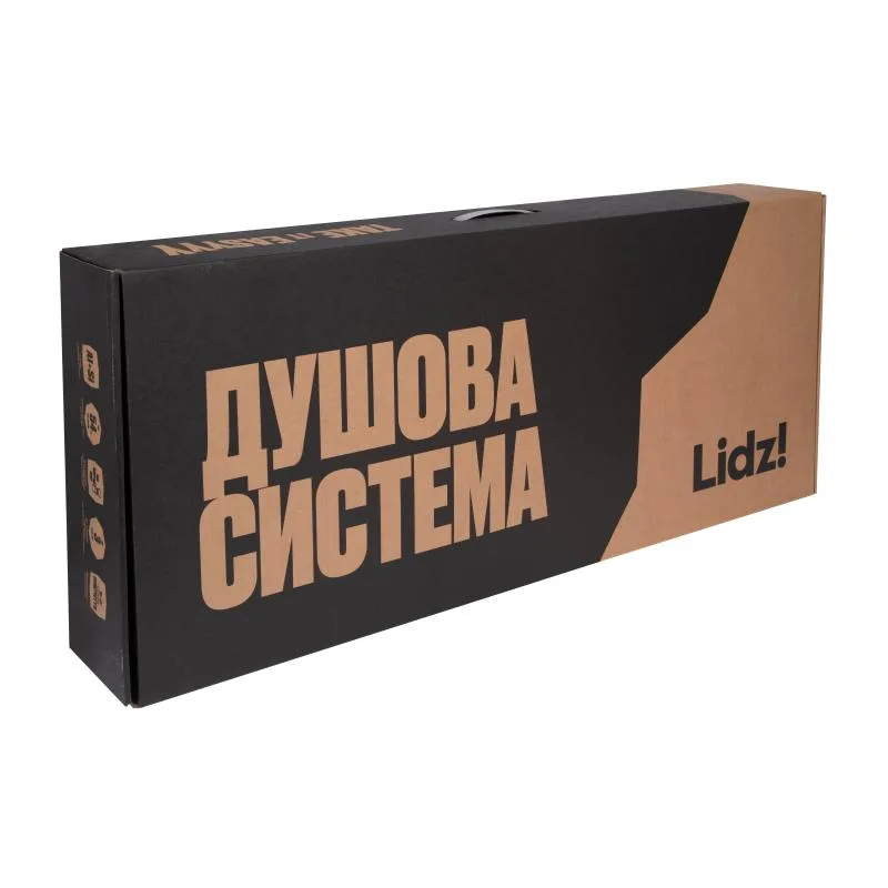 Душевая система Lidz Latwa 1031 хромированная 1350 мм цинковая на три потребителя