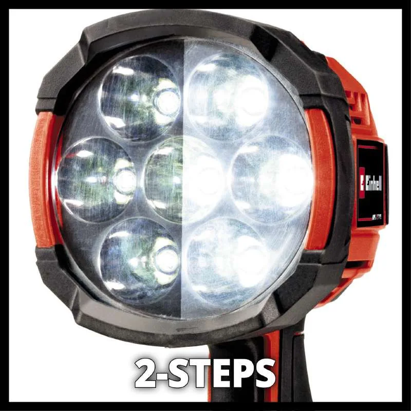 Ліхтар акумуляторний Einhell TE-CL 18/2500 LiAC - Solo акум., PXC, 2500 лм, 18В, 6500 К, 7 LED, 18/12В, 0.6 кг без АКБ та ЗП