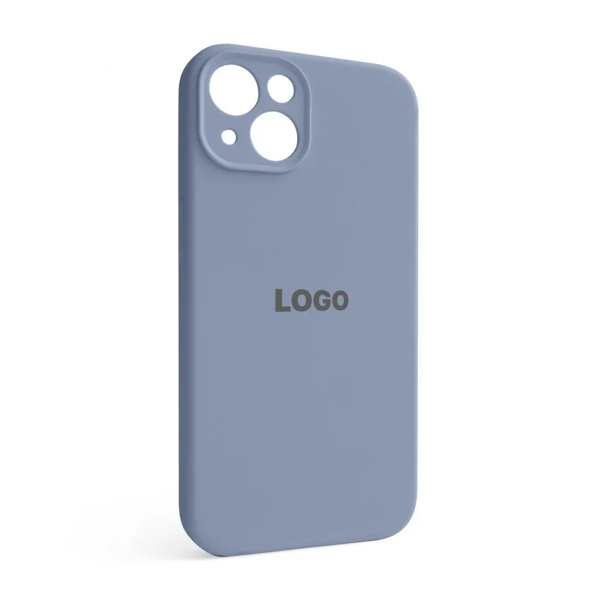 Чохол Silicone Case для Apple iPhone силіконовий 13 сірий закрита камера