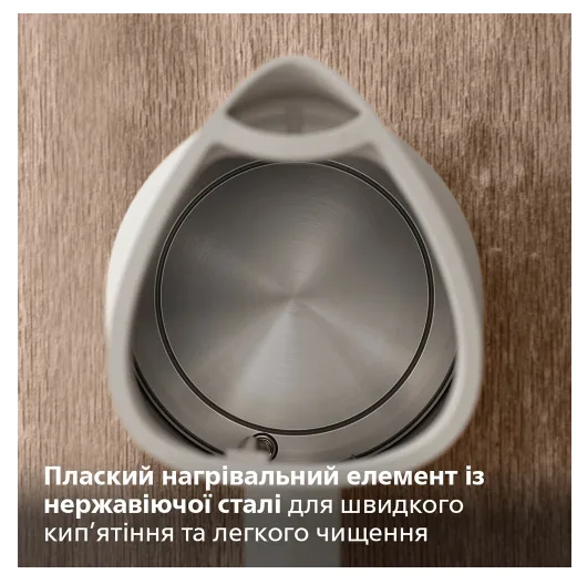 Електрочайник Philips пластик 1,7 л Білий