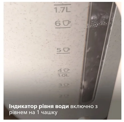 Електрочайник Philips пластик 1,7 л Білий