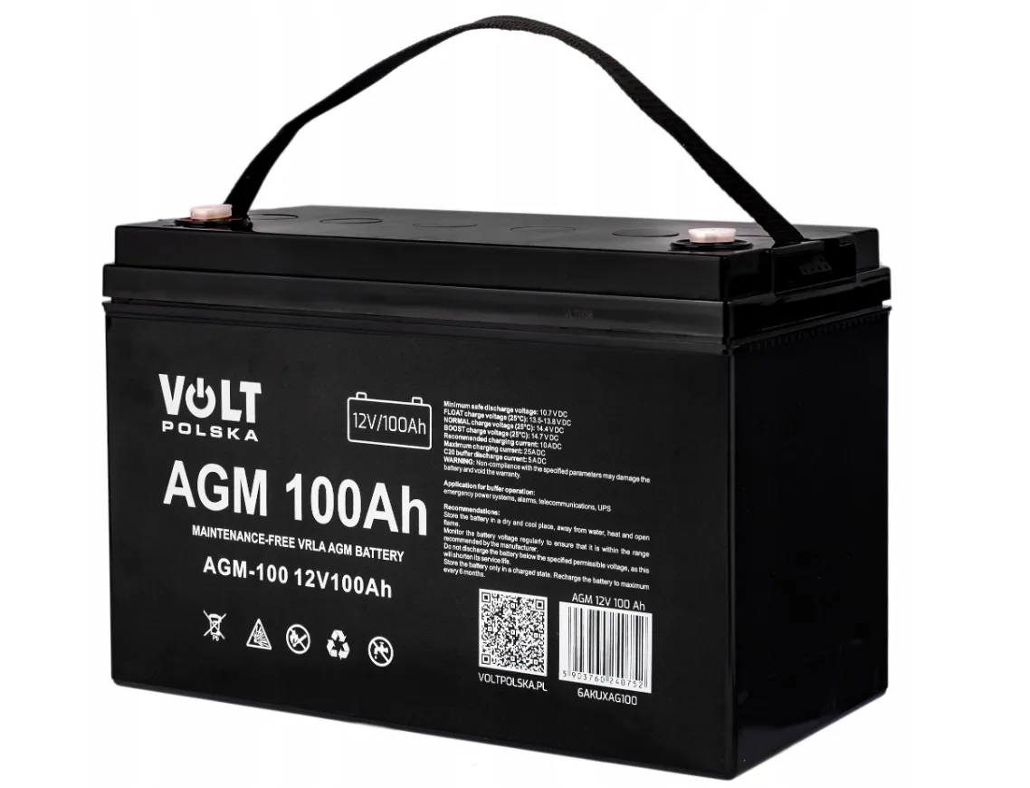 Гібридний ІБП Volt Polska 2000W 24V 1400W з 2 акумуляторами 100Ah 12V