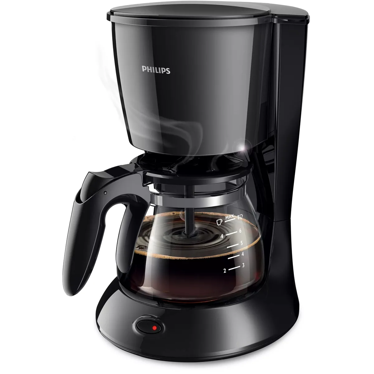 Кавоварка Philips крапельна 0.6л чорна мелена з автоматичним вимкненням та Aroma twister