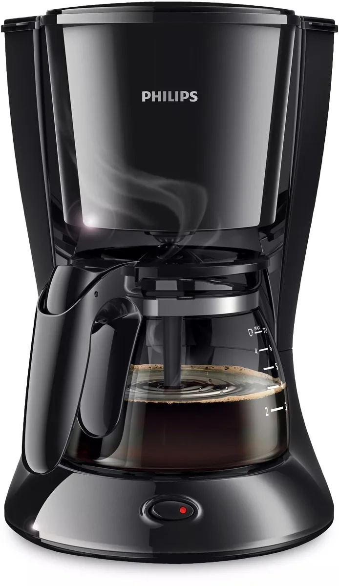 Кавоварка Philips крапельна 0.6л чорна мелена з автоматичним вимкненням та Aroma twister