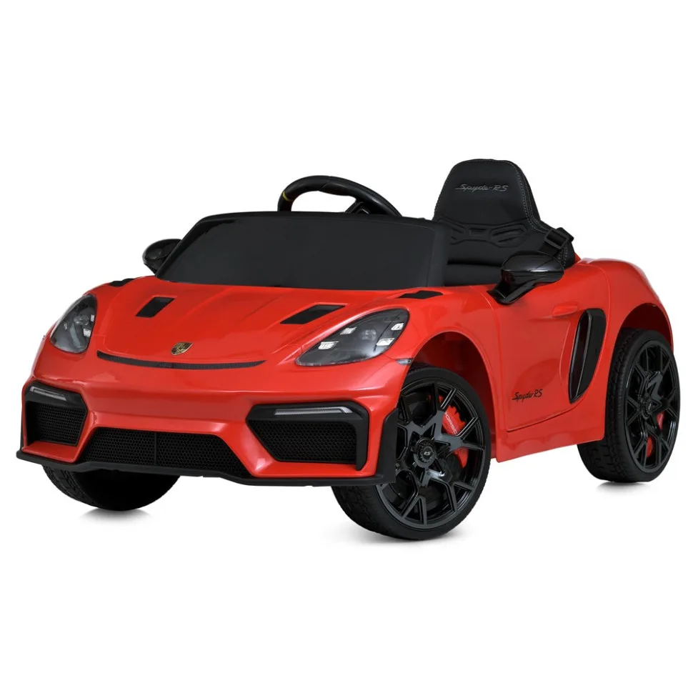 Дитячий електромобіль Porsche 110x30x56 см червоний комбінований 2 мотори 35W