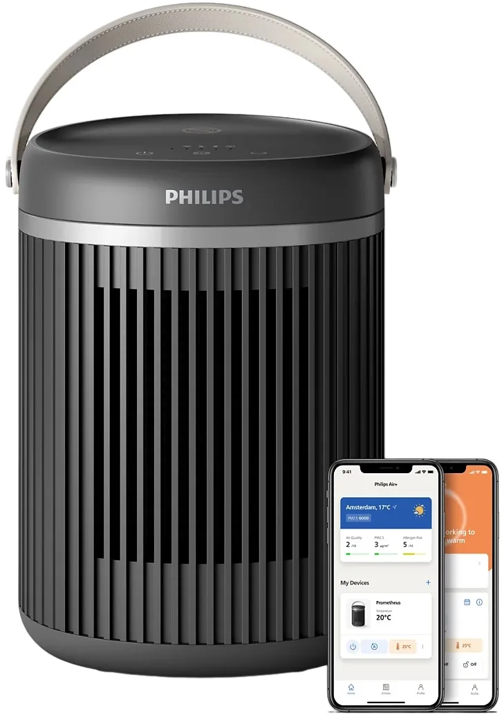 Тепловий вентилятор Philips Series 3000, для площі до 20 м2, потужність 2000 Вт, електронне управління, керамічний нагрівальний ел