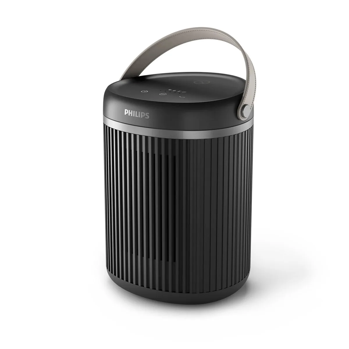 Тепловой вентилятор Philips Series 3000 для площади до 20 м2, мощность 2000 Вт, электронное управление, керамический нагревательный элемент, Wi-Fi, темно-серый.
