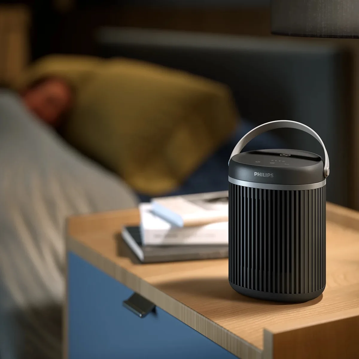 Тепловой вентилятор Philips Series 3000 для площади до 20 м2, мощность 2000 Вт, электронное управление, керамический нагревательный элемент, Wi-Fi, темно-серый.
