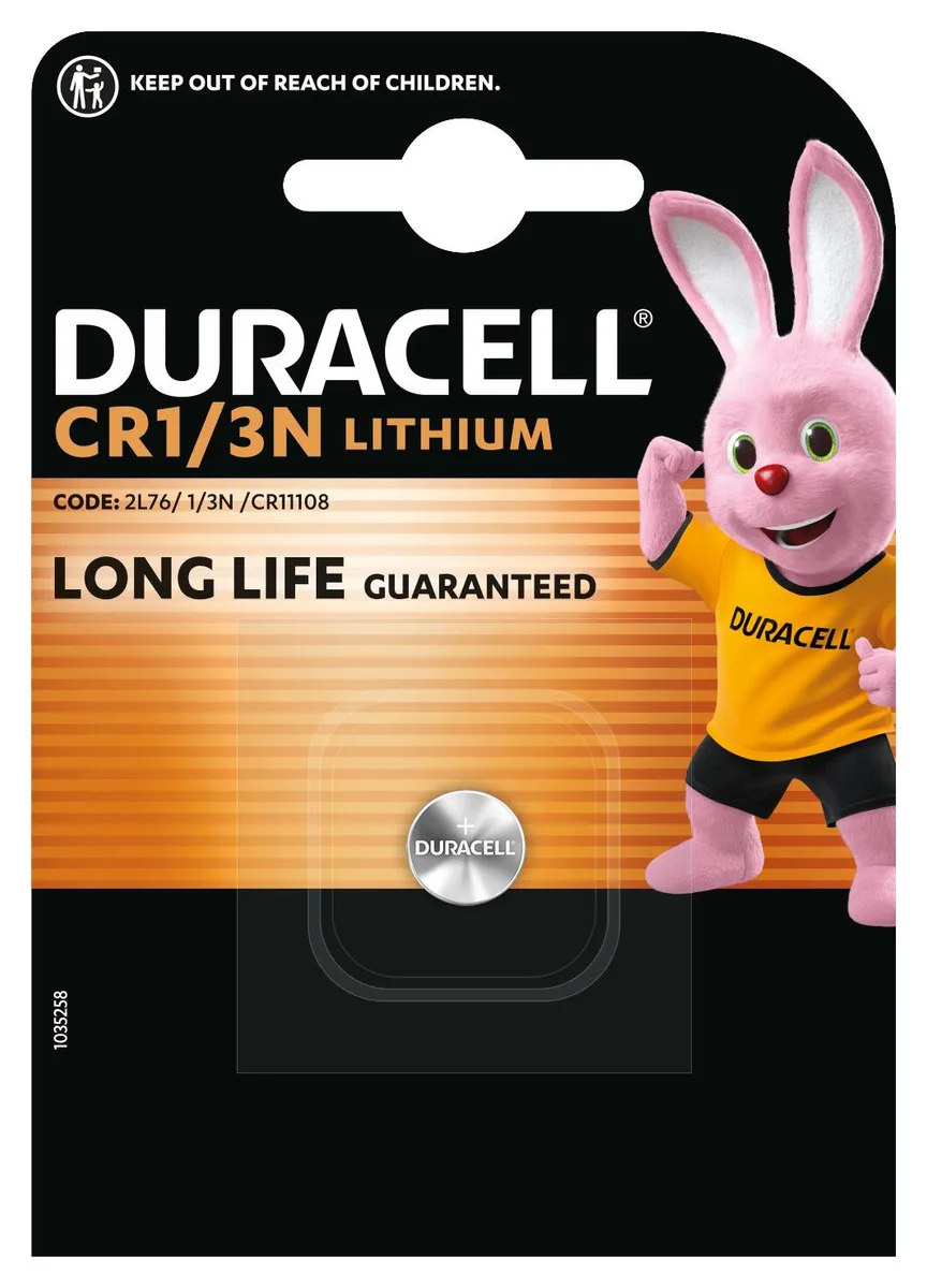 Літієва батарейка Duracell 1/3N CR11108 3V 1 шт.