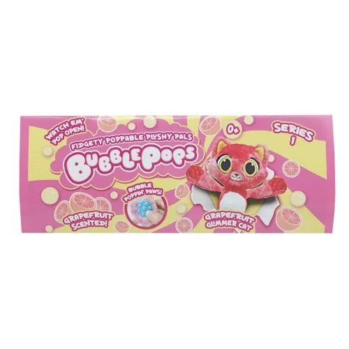 М'яка іграшка Bubble Pops Грейпфрутова кішка 34 см гіпоалергенна